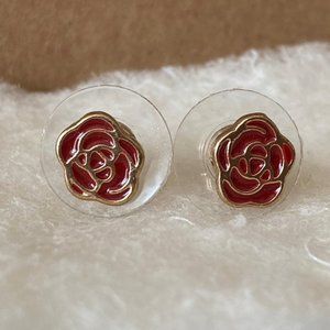 Unspoken Elegance Mini Rose Earrings